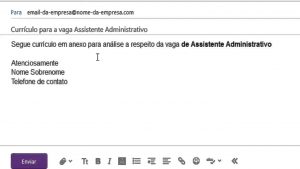 O que escrever no e-mail ao enviar o currículo